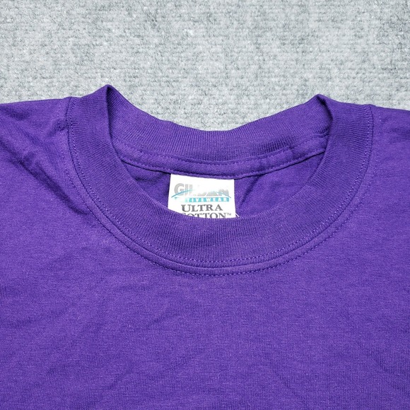 VTG Gildan Activewear Ultra Cotton T-Shirt Mens L Purple Harrahs New Orleans New - Picture 3 of 9
